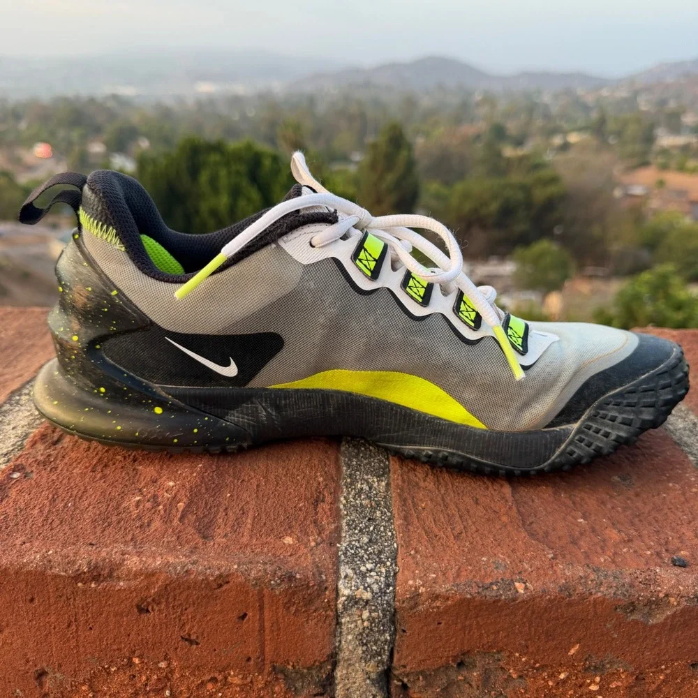Nike Force Zoom Trout 7 Turf Baseball Shoes Grey Green CZ5916-023 Mens 10